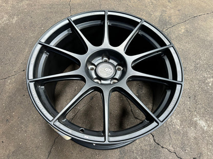 New 19x8.5 ET40 19x9.5 ET45 Overdrive Forged Alfa01 (4 wheels) Satin Black 5x112