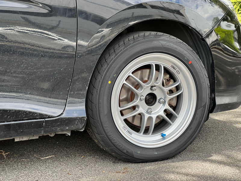 New 16x7 ET43 Enkei Racing RPF1 Rim (4 wheel) Silver 4x100
