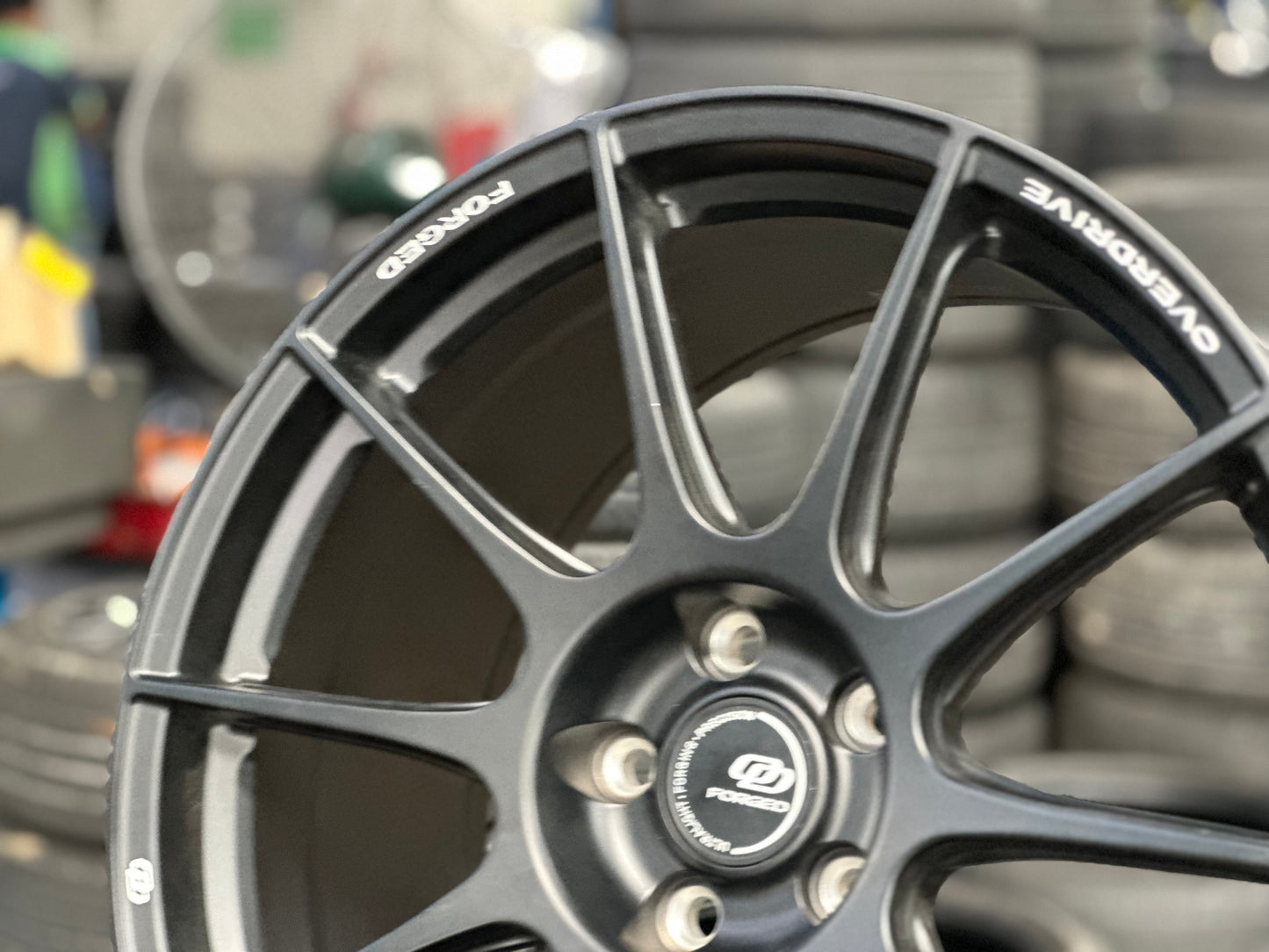 New 19x8.5 ET40 19x9.5 ET45 Overdrive Forged Alfa01 (4 wheels) Satin Black 5x112