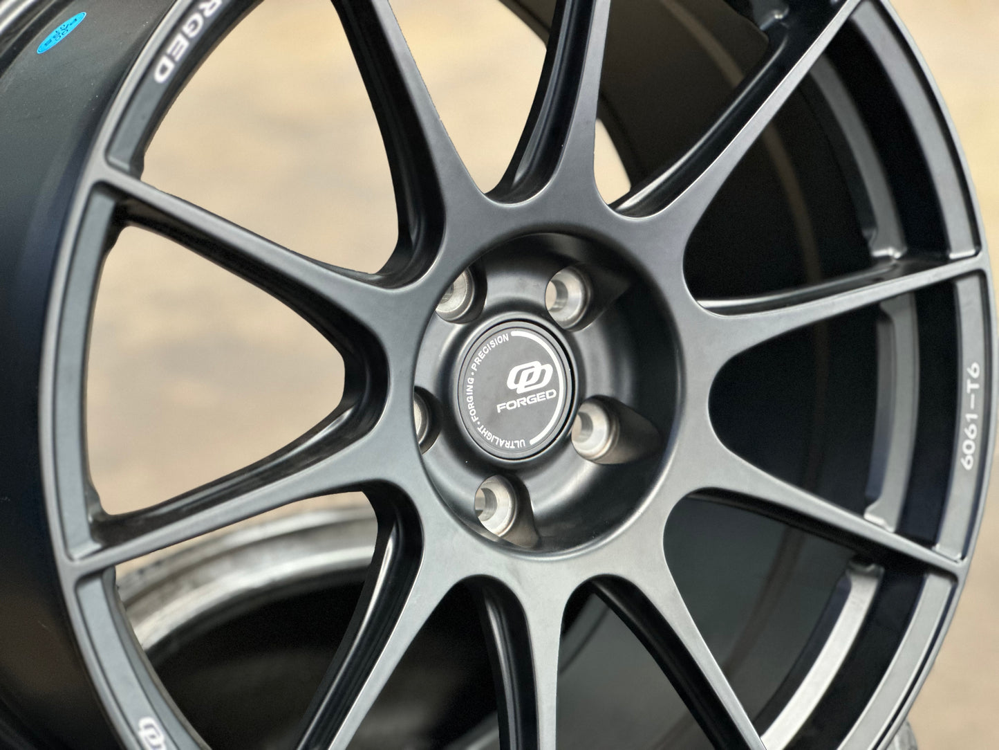 New 19x8.5 ET40 19x9.5 ET45 Overdrive Forged Alfa01 (4 wheels) Satin Black 5x112