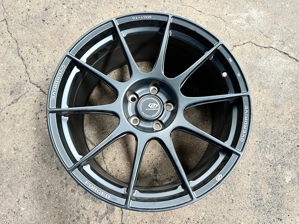 New 19x8.5 ET30 19x9.5 ET45 Overdrive Forged Alfa01 (4 wheels) Satin Black 5x114.3