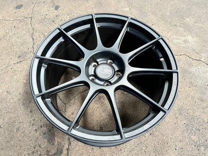 New 19x8.5 ET30 19x9.5 ET45 Overdrive Forged Alfa01 (4 wheels) Satin Black 5x114.3