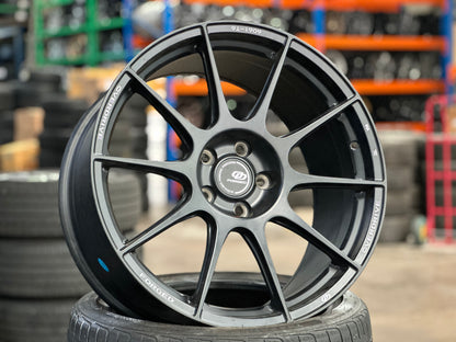 New 19x8.5 ET30 19x9.5 ET45 Overdrive Forged Alfa01 (4 wheels) Satin Black 5x114.3