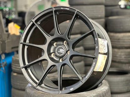New 19x8.5 ET30 19x9.5 ET45 Overdrive Forged Alfa01 (4 wheels) Satin Black 5x114.3