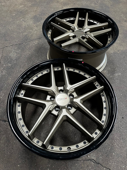 New 20x8.5 ET32 20x10 ET40 TSW Premio (4 wheel) 5x112 Bronze