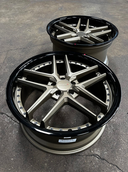 New 20x8.5 ET32 20x10 ET40 TSW Premio (4 wheel) 5x112 Bronze