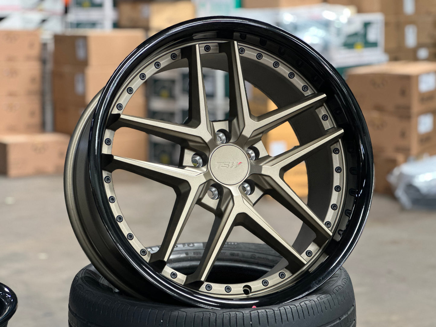 New 20x8.5 ET32 20x10 ET40 TSW Premio (4 wheel) 5x112 Bronze