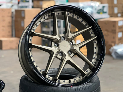 New 20x8.5 ET32 20x10 ET40 TSW Premio (4 wheel) 5x112 Bronze