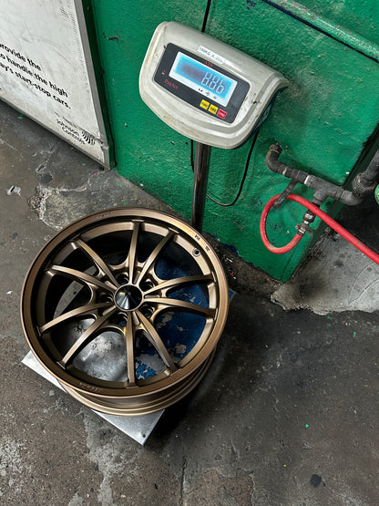 NEW 18X8.5 ET35 AOW MF10 Flow Formed Rim (4 Wheels) Matt Bronze 5X112