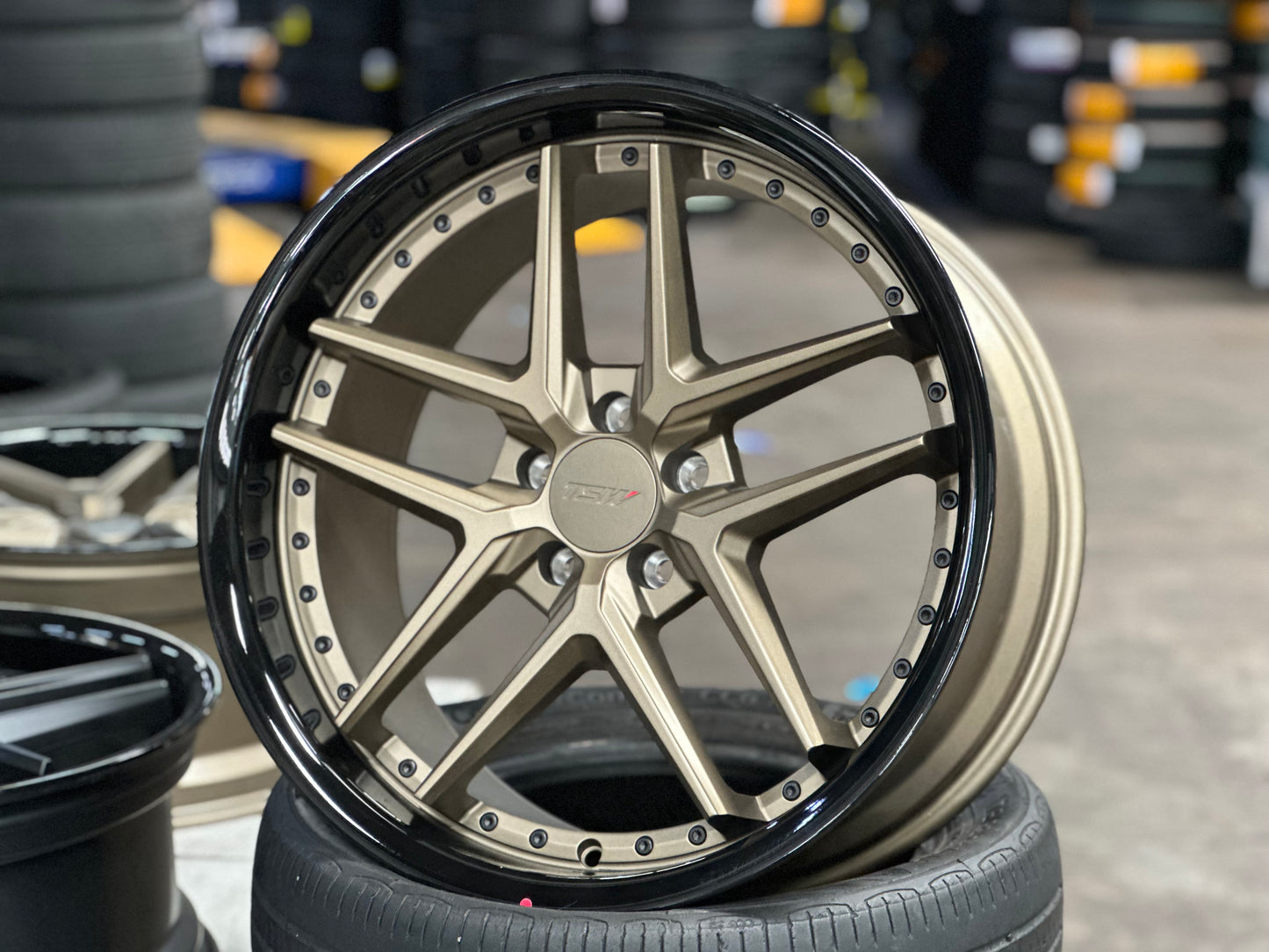New 20x8.5 ET32 20x10 ET40 TSW Premio (4 wheel) 5x112 Bronze