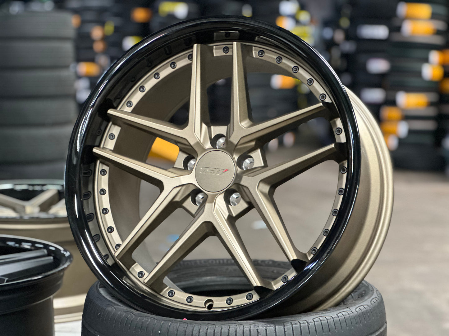 New 20x8.5 ET32 20x10 ET40 TSW Premio (4 wheel) 5x112 Bronze