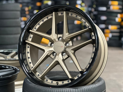 New 20x8.5 ET32 20x10 ET40 TSW Premio (4 wheel) 5x112 Bronze