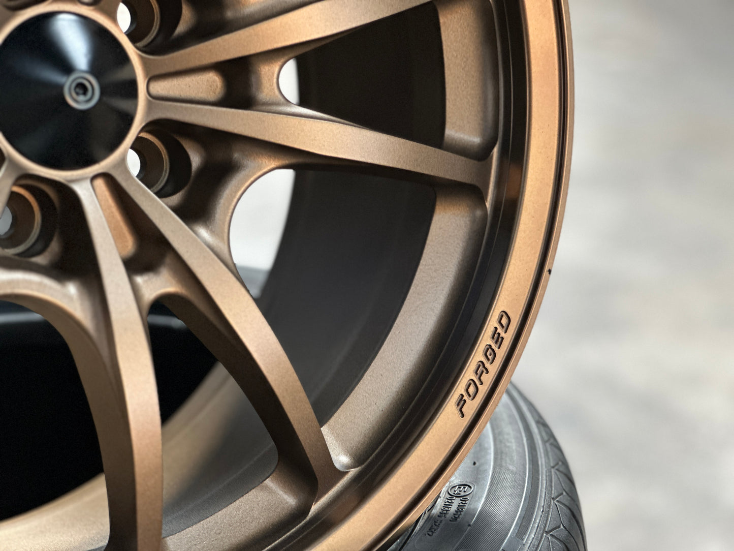 NEW 18X8.5 ET35 AOW MF10 Flow Formed Rim (4 Wheels) Matt Bronze 5X112