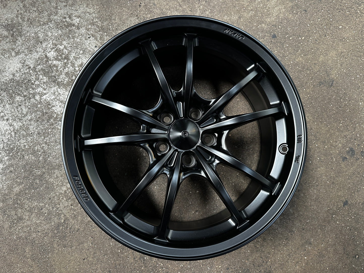 NEW 18X8.5 ET35 AOW MF10 Flow Formed Rim (4 Wheels) Matt Black 5X112