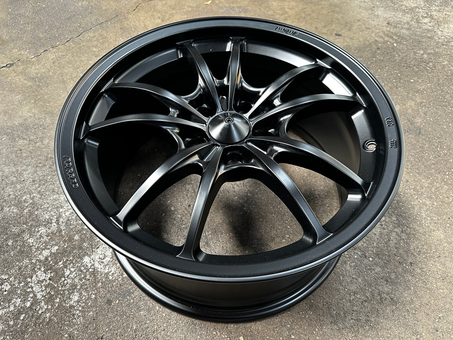 NEW 18X8.5 ET35 AOW MF10 Flow Formed Rim (4 Wheels) Matt Black 5X112