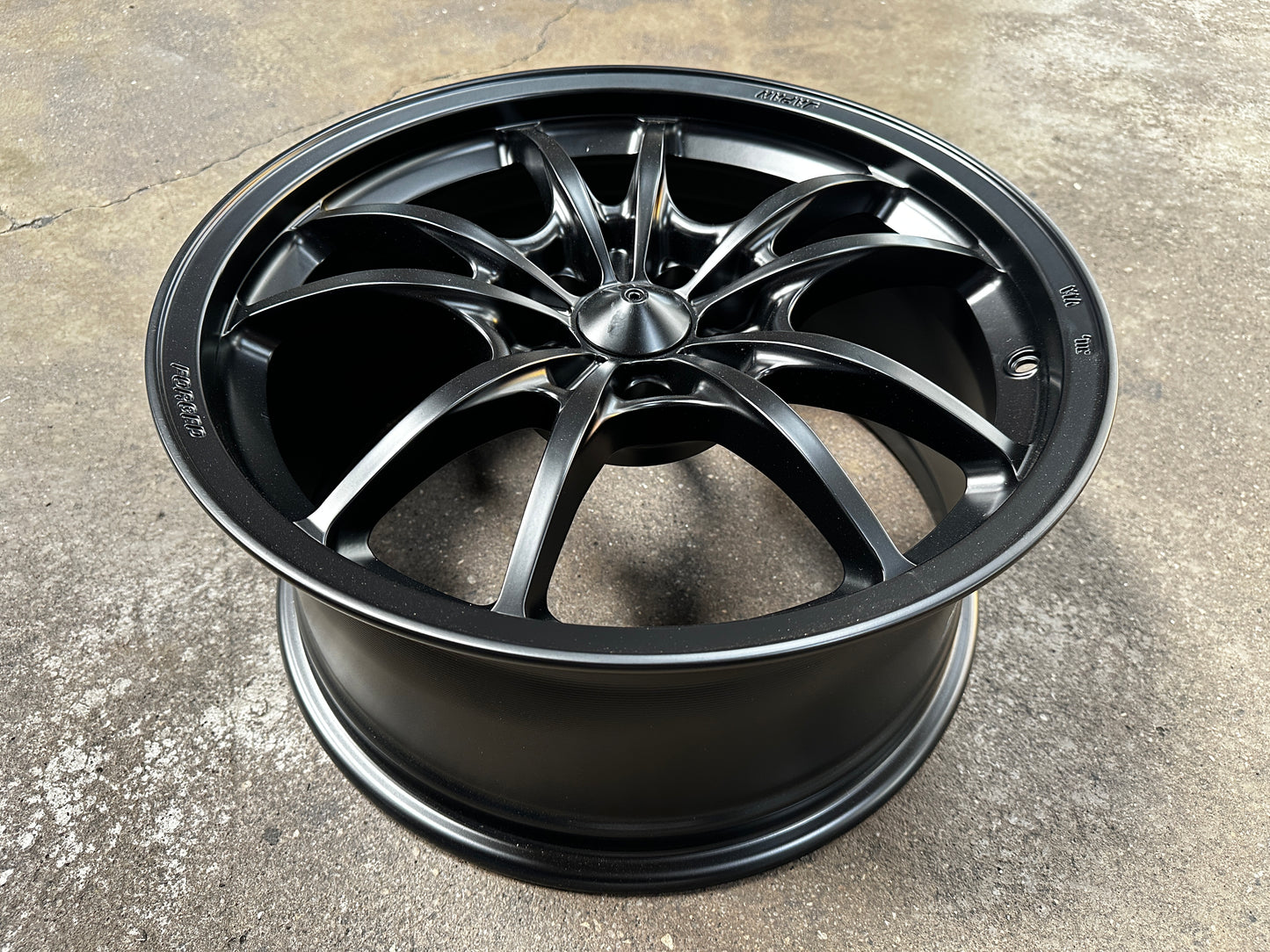 NEW 18X8.5 ET35 AOW MF10 Flow Formed Rim (4 Wheels) Matt Black 5X112