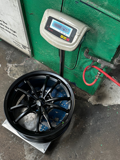 NEW 18X8.5 ET35 AOW MF10 Flow Formed Rim (4 Wheels) Matt Black 5X112