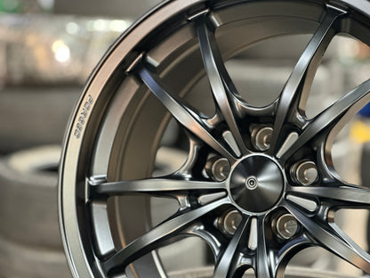 NEW 18X8.5 ET35 AOW MF10 Flow Formed Rim (4 Wheels) Matt Black 5X112