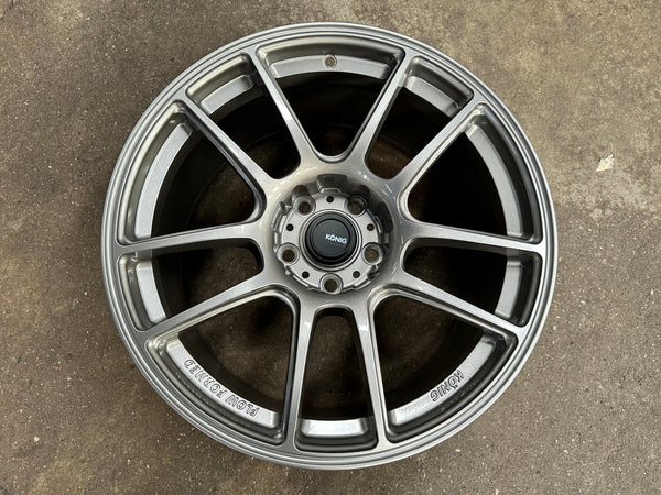 New 18X8.5 ET32 18X9.5 ET35 Konig Heliogram (4 wheel) Silver 5X112