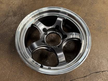 New 16X6 ET0 Advan RJ-D2 Japan Rim (5 wheel) Gloss Gunmetal 5x139.7 (Suzuki Jimny 5 pcs)