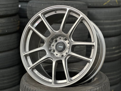 New 18X8.5 ET32 18X9.5 ET35 Konig Heliogram (4 wheel) Silver 5X112