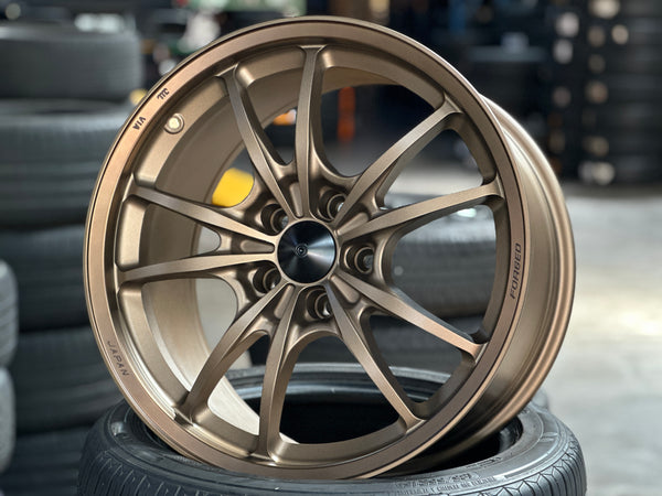 NEW 18X9.5 ET40 AOW MF10 Flow Formed Rim (4 Wheels) Matt Bronze 5X114.3