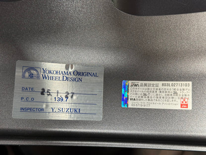 New 16X6 ET0 Advan RJ-D2 Japan Rim (5 wheel) Gloss Gunmetal 5x139.7 (Suzuki Jimny 5 pcs)