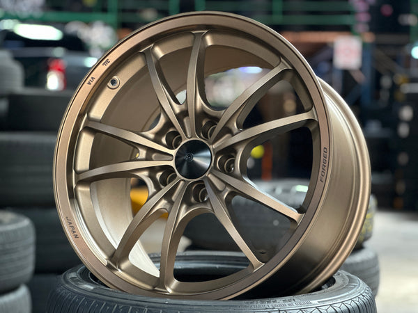 NEW 18X9.5 ET40 AOW MF10 Flow Formed Rim (4 Wheels) Matt Bronze 5X114.3