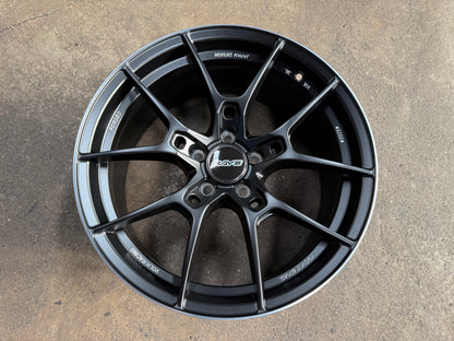 NEW 18X8.5 ET35 AOW G025 Flow Formed Rim (4 Wheel) Flat Black 5X112