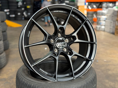 NEW 18X8.5 ET35 AOW G025 Flow Formed Rim (4 Wheel) Flat Black 5X112