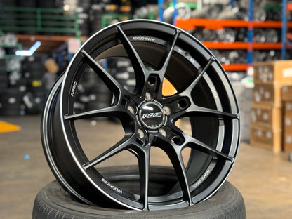 NEW 18X8.5 ET35 AOW G025 Flow Formed Rim (4 Wheel) Flat Black 5X112