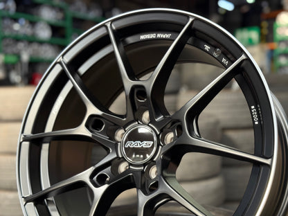 NEW 18X8.5 ET35 AOW G025 Flow Formed Rim (4 Wheel) Flat Black 5X112
