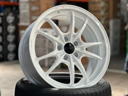 NEW 18X8.5 ET35 AOW MF10 Flow Formed Rim (4 Wheels) White 5X112