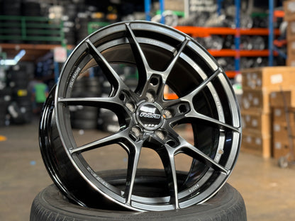 NEW 18X8.5 ET35 AOW G025 Flow Formed Rim (4 Wheel) Hyper Dark 5X112