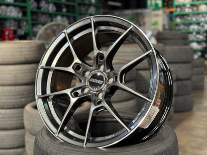 NEW 18X8.5 ET35 AOW G025 Flow Formed Rim (4 Wheel) Hyper Dark 5X112