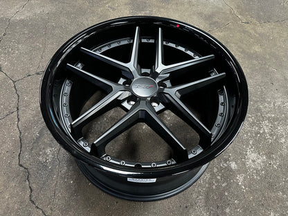 New 20x8.5 ET32 20x10 ET40 TSW Premio (4 wheel) 5x112 Black
