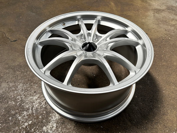 NEW 18X8.5 ET35 AOW MF10 Flow Formed Rim (4 Wheels) Silver 5X114.3