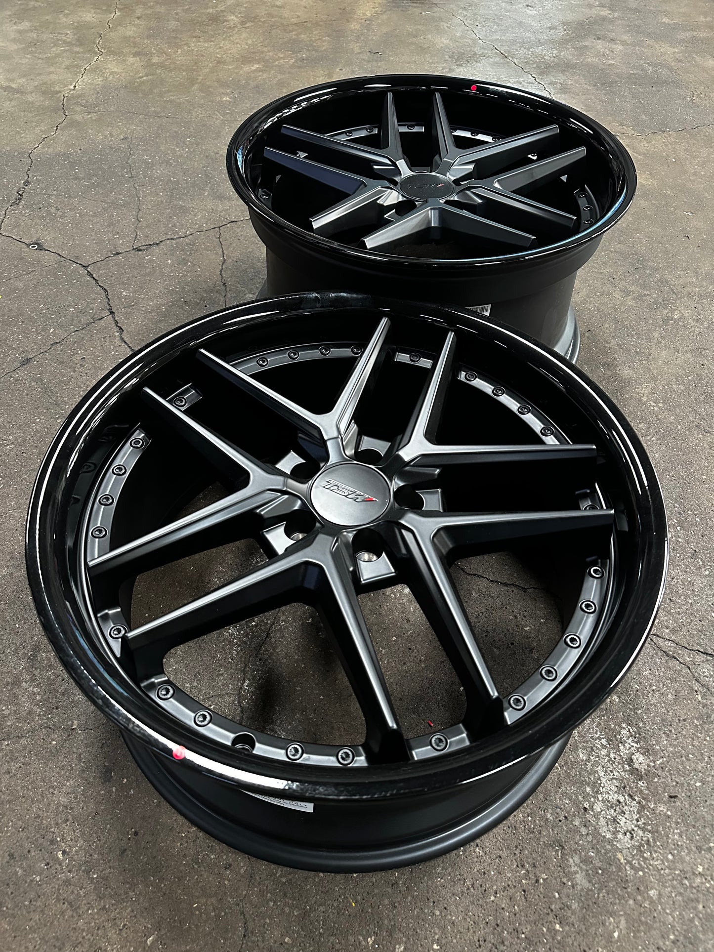 New 20x8.5 ET32 20x10 ET40 TSW Premio (4 wheel) 5x112 Black