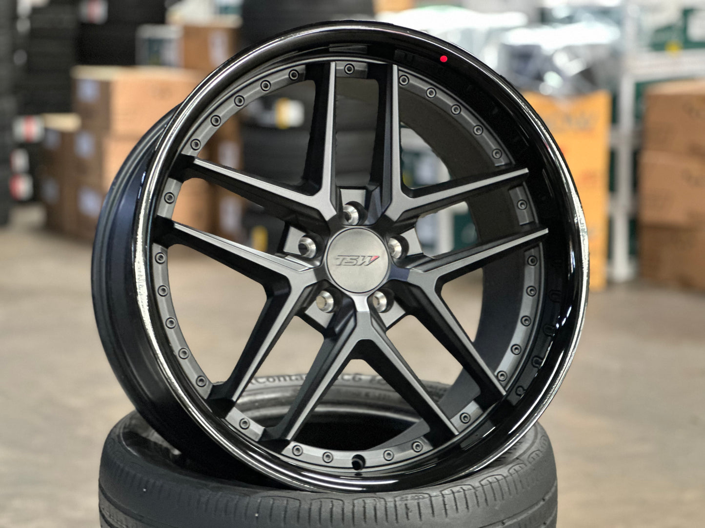 [Bundle] 20x10 ET40 TSW Premio (2 wheel) 5x112 Black