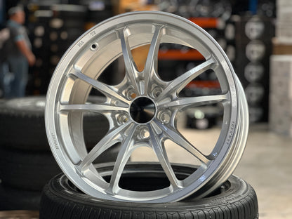 NEW 18X8.5 ET35 AOW MF10 Flow Formed Rim (4 Wheels) Silver 5X114.3