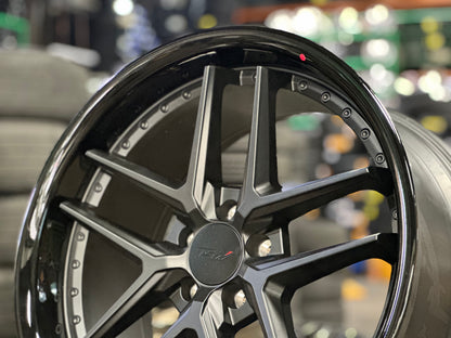 New 20x8.5 ET32 20x10 ET40 TSW Premio (4 wheel) 5x112 Black