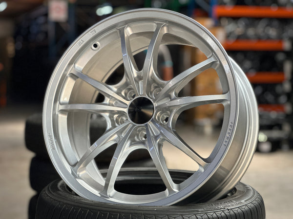 NEW 18X8.5 ET35 AOW MF10 Flow Formed Rim (4 Wheels) Silver 5X114.3