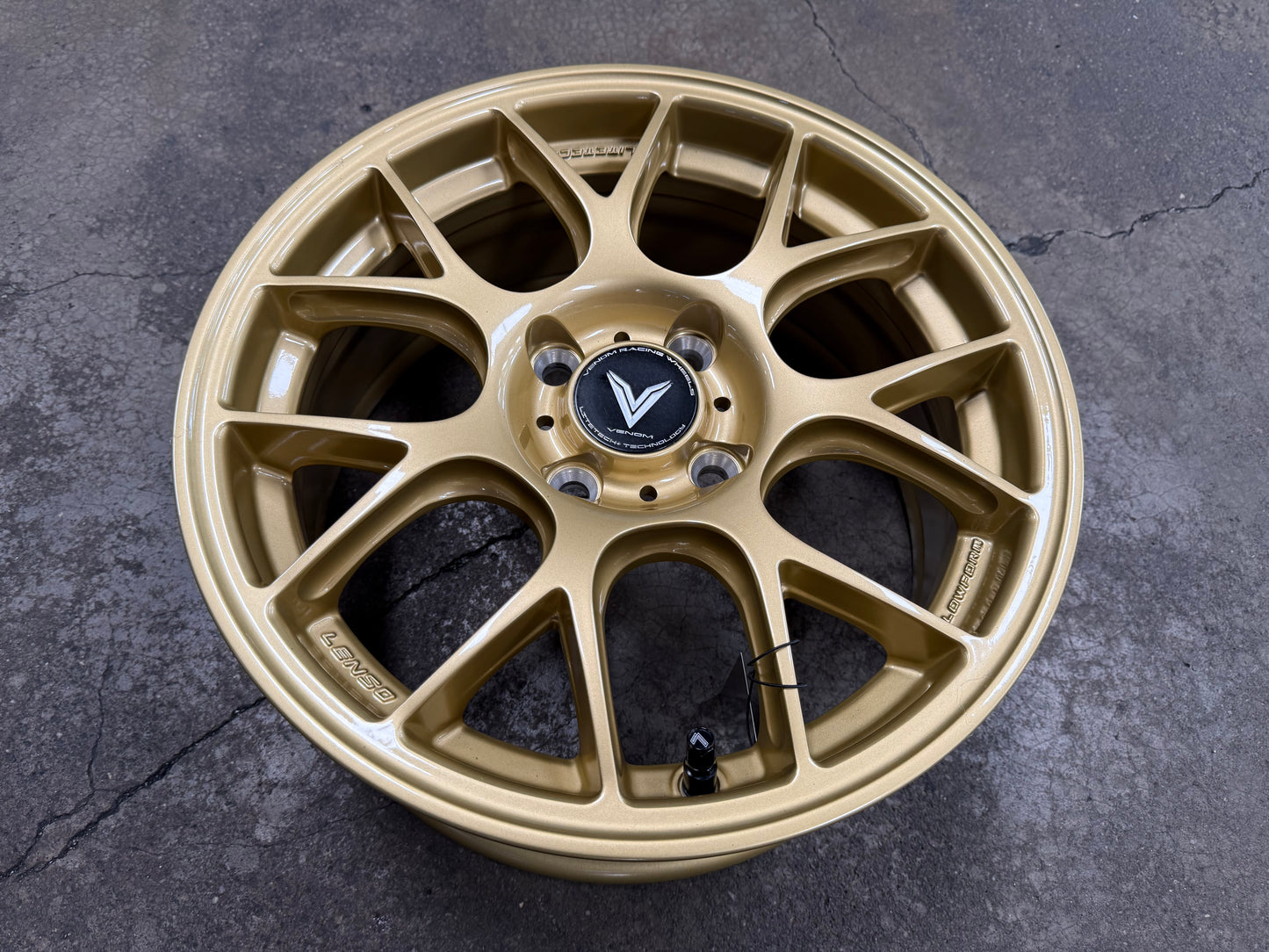 New 15X6.5 ET38 Lenso Eurospeed Rim (4 wheel) Gold 4X100