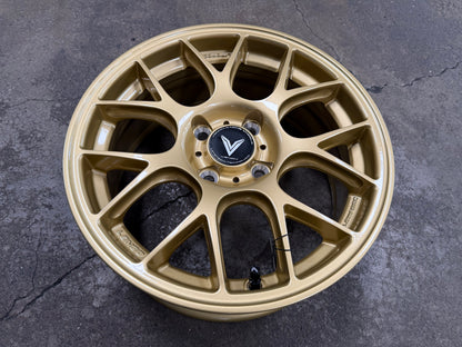 New 15X6.5 ET38 Lenso Eurospeed Rim (4 wheel) Gold 4X100