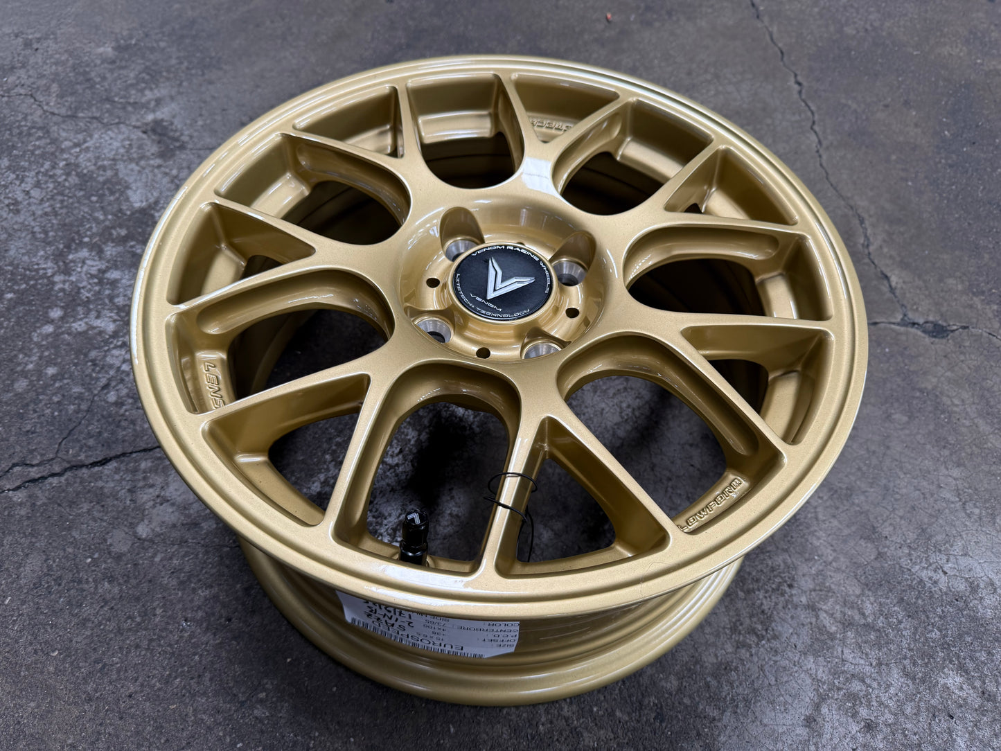 New 15X6.5 ET38 Lenso Eurospeed Rim (4 wheel) Gold 4X100