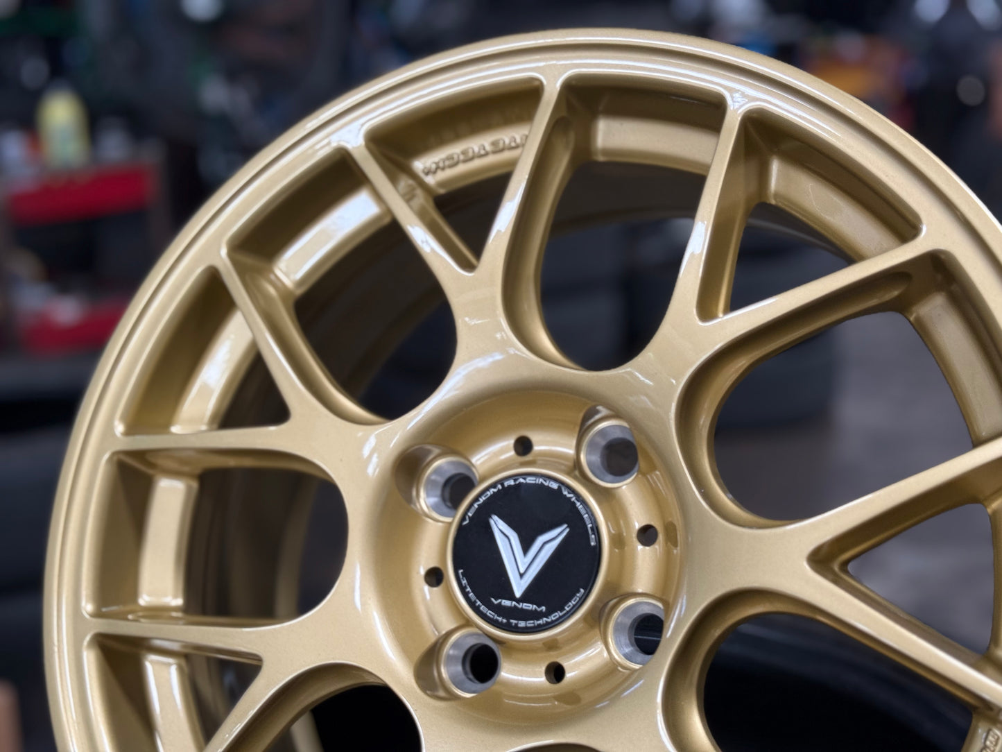 New 15X6.5 ET38 Lenso Eurospeed Rim (4 wheel) Gold 4X100