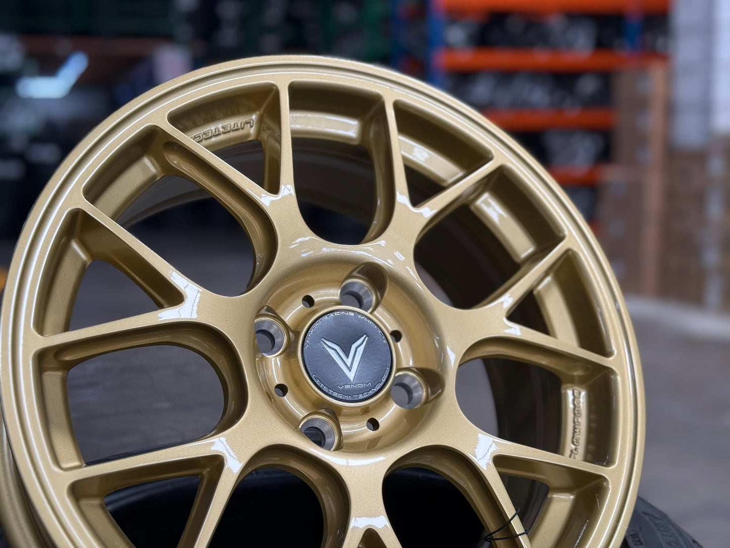 New 15X6.5 ET38 Lenso Eurospeed Rim (4 wheel) Gold 4X100