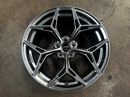 New 18x8.5 ET35 Lenso Blaze Rim (4 wheel) Hyper Black 5x114.3