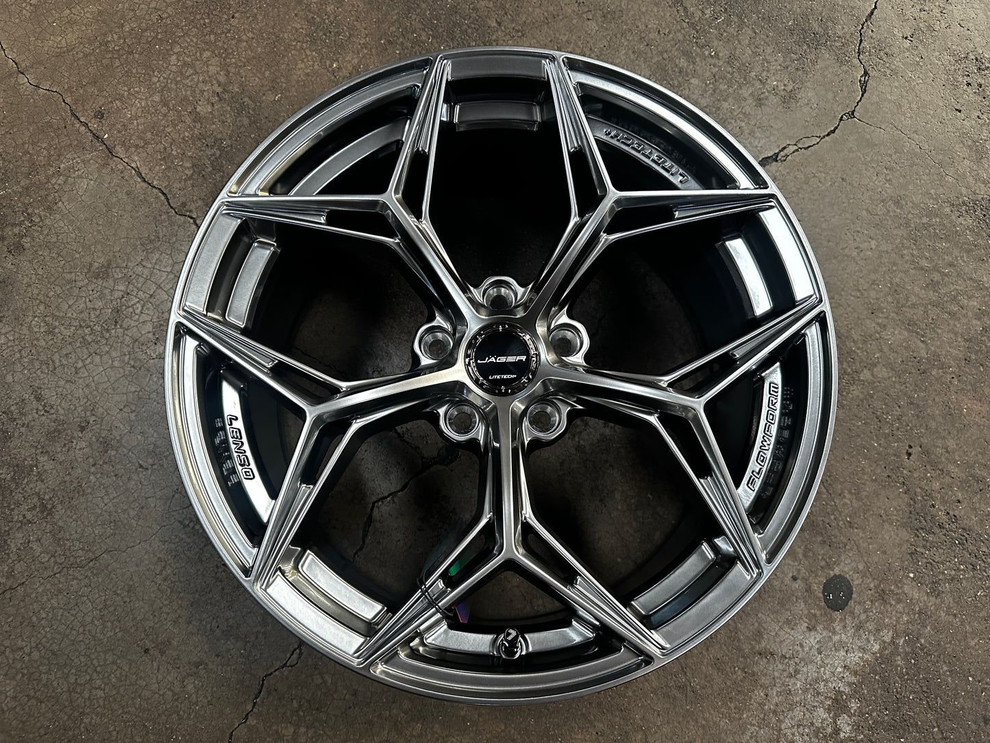 New 18x8.5 ET35 Lenso Blaze Rim (4 wheel) Hyper Black 5x114.3