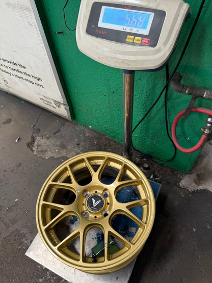 New 15X6.5 ET38 Lenso Eurospeed Rim (4 wheel) Gold 4X100